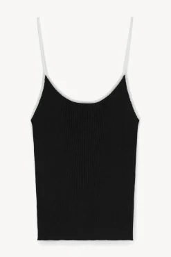 SOLEIL TOP BLACK WHITE