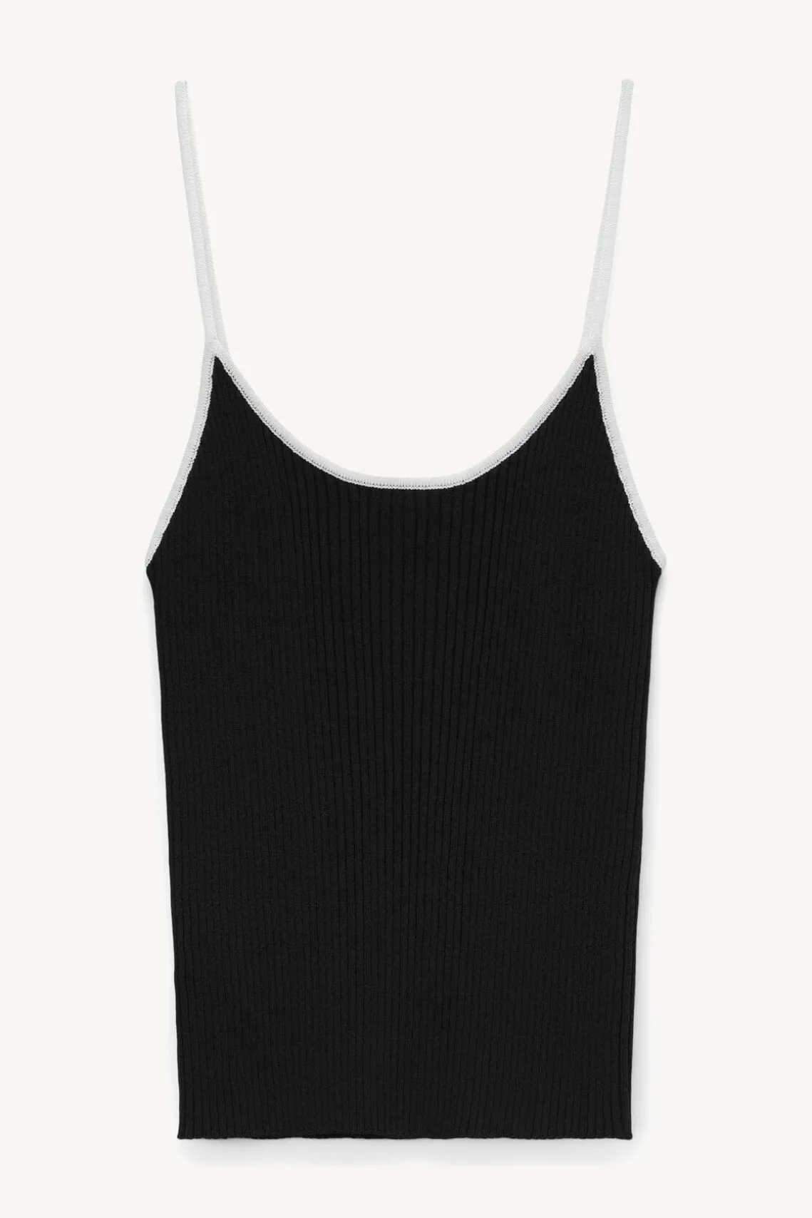 SOLEIL TOP BLACK WHITE