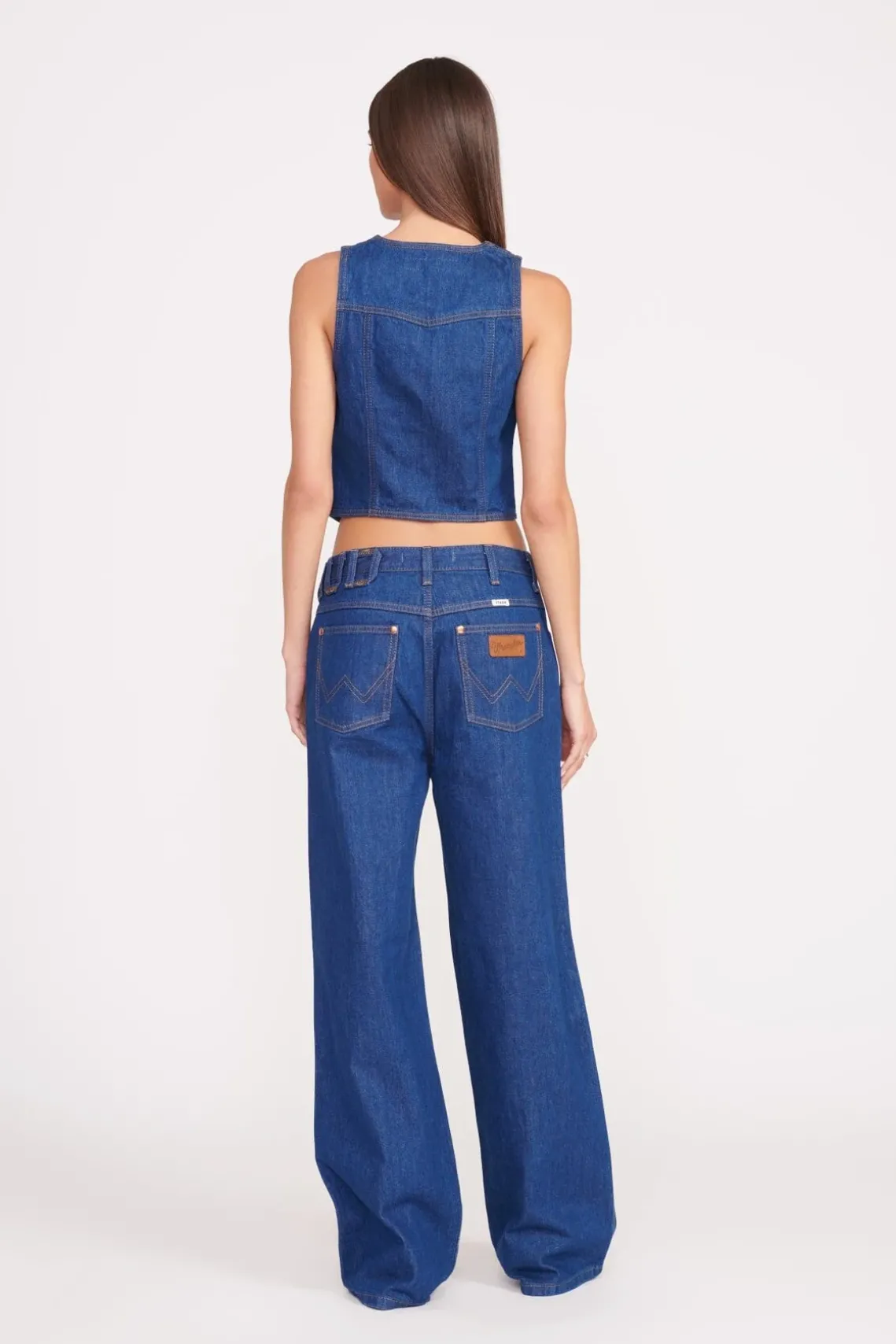 STAUD + WRANGLER THE LOOSE JEAN DARK RINSE