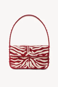 TOMMY BEADED BAG SCARLET WHITE