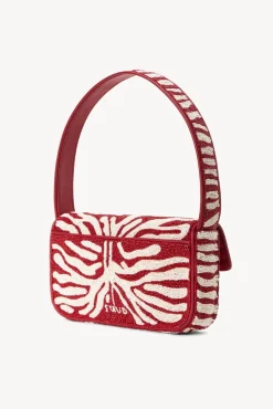TOMMY BEADED BAG SCARLET WHITE
