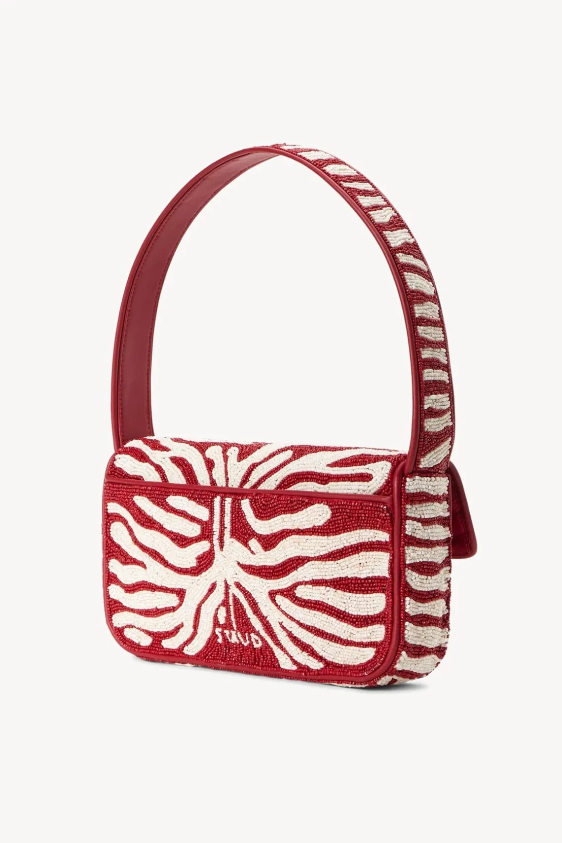 TOMMY BEADED BAG SCARLET WHITE