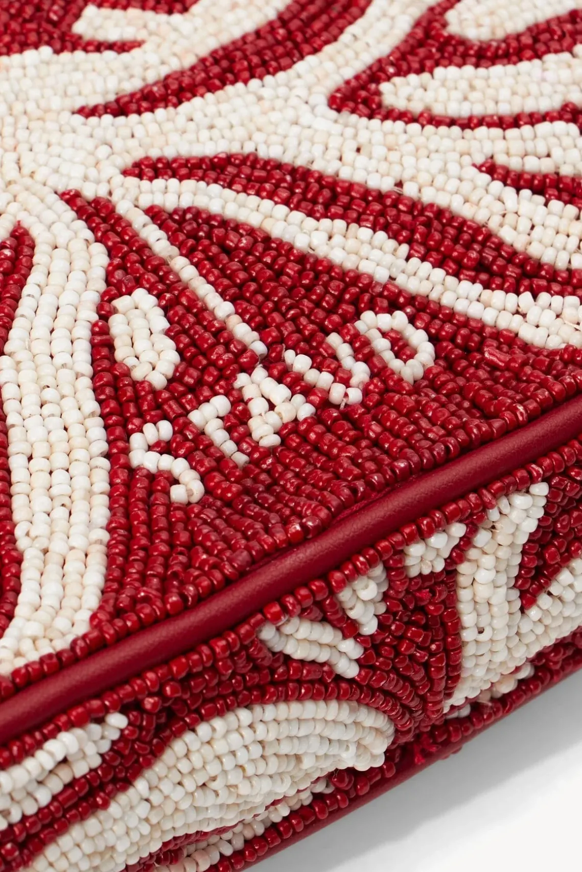 TOMMY BEADED BAG SCARLET WHITE