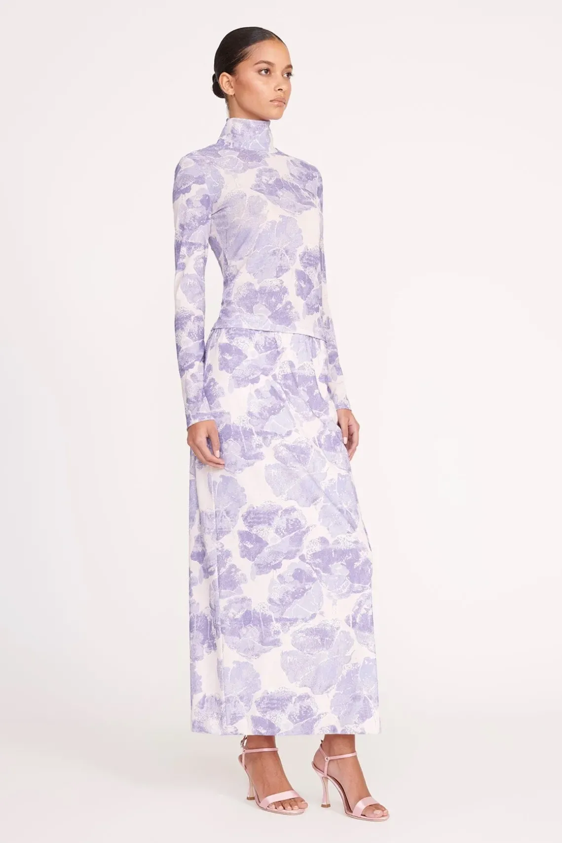 TREY SKIRT ANTIQUE PRESSED FLOWERS