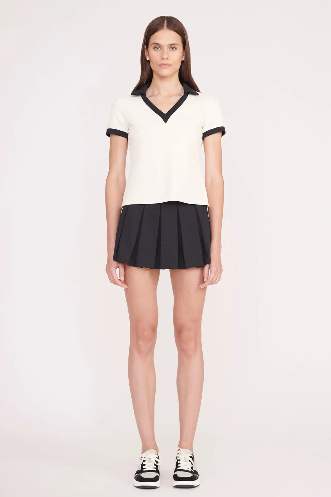 VOLLEY TOP IVORY BLACK