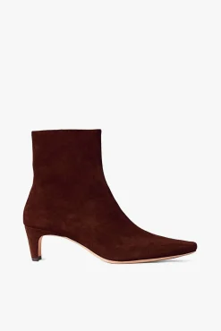 WALLY ANKLE BOOT MAHOGANY SUEDE