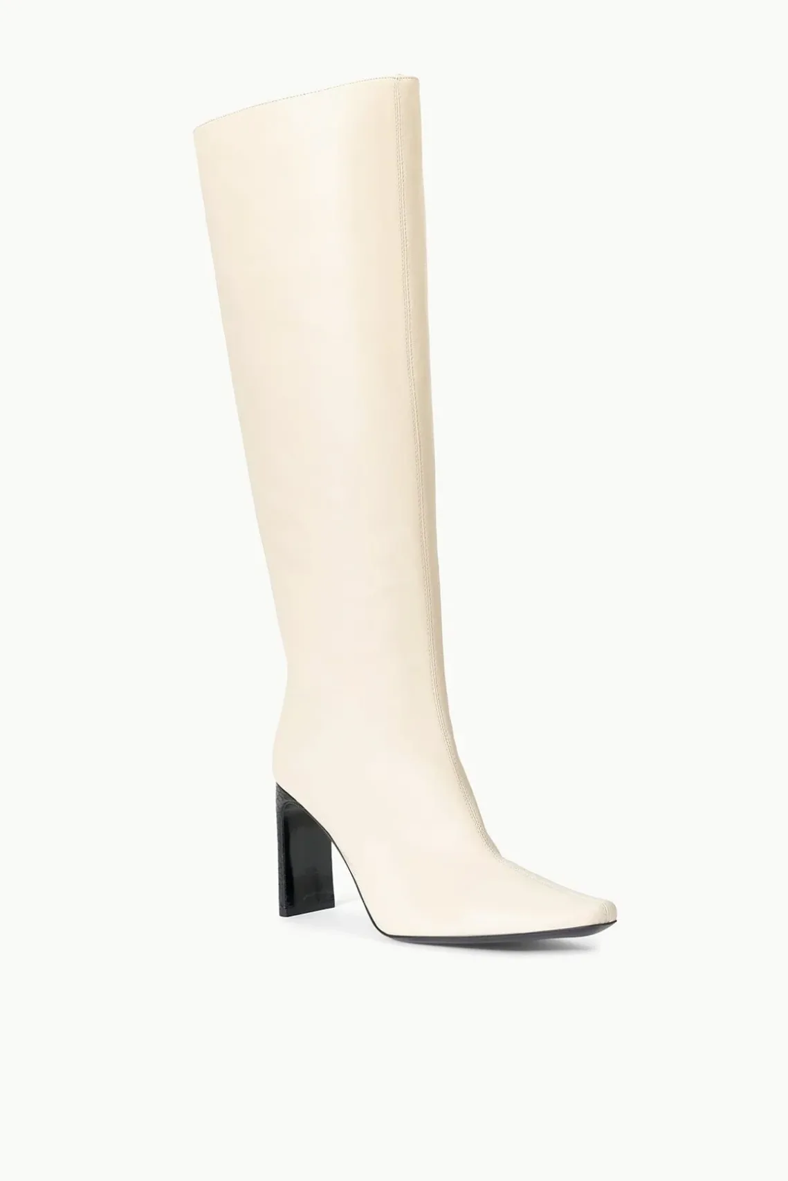 WALLY HIGH HEEL BOOT CREAM BLACK