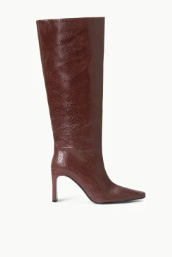 WALLY HIGH HEEL BOOT MAHOGANY