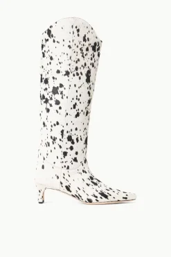 WESTERN WALLY BOOT BLACK & WHITE HAIRCALF