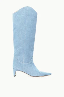 WESTERN WALLY BOOT DENIM BLUE