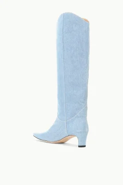 WESTERN WALLY BOOT DENIM BLUE