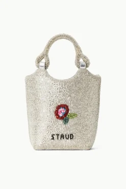 ZOE BEADED BAG DIAMOND ROSE