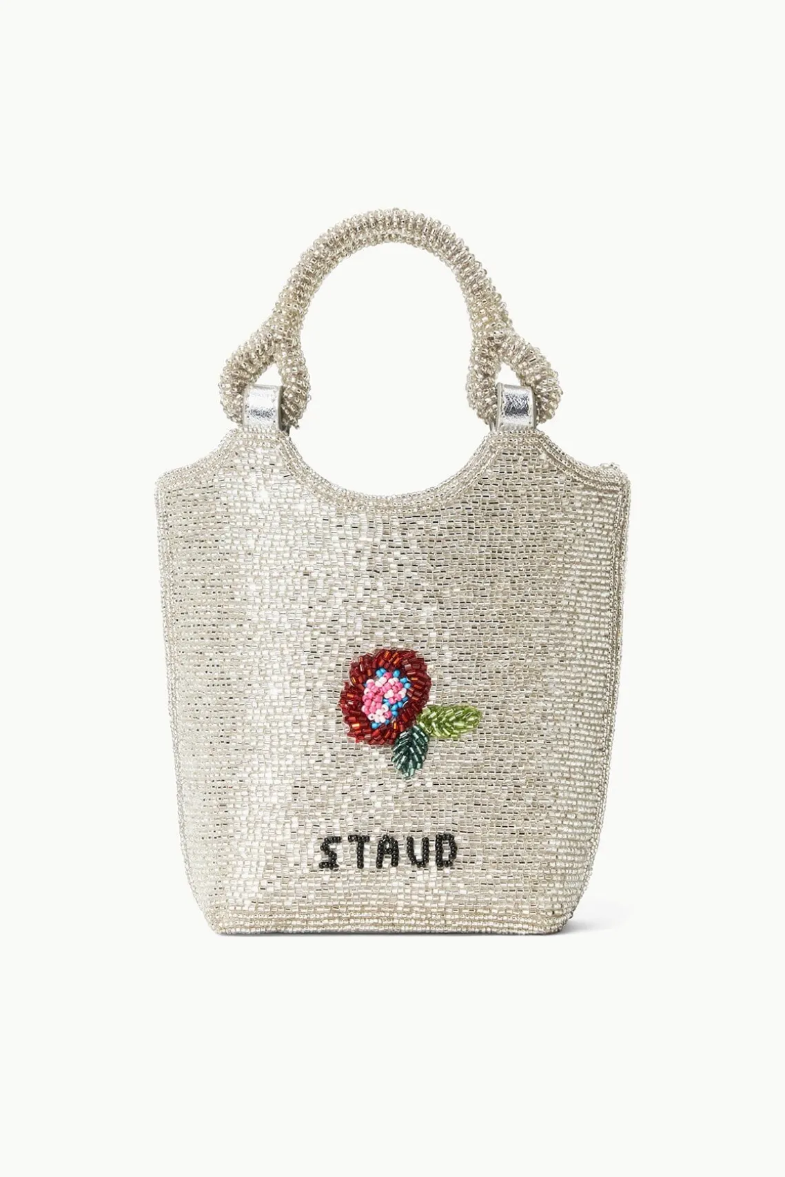 ZOE BEADED BAG DIAMOND ROSE