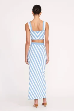ZOLA TOP BLUE SEASHORE STRIPE
