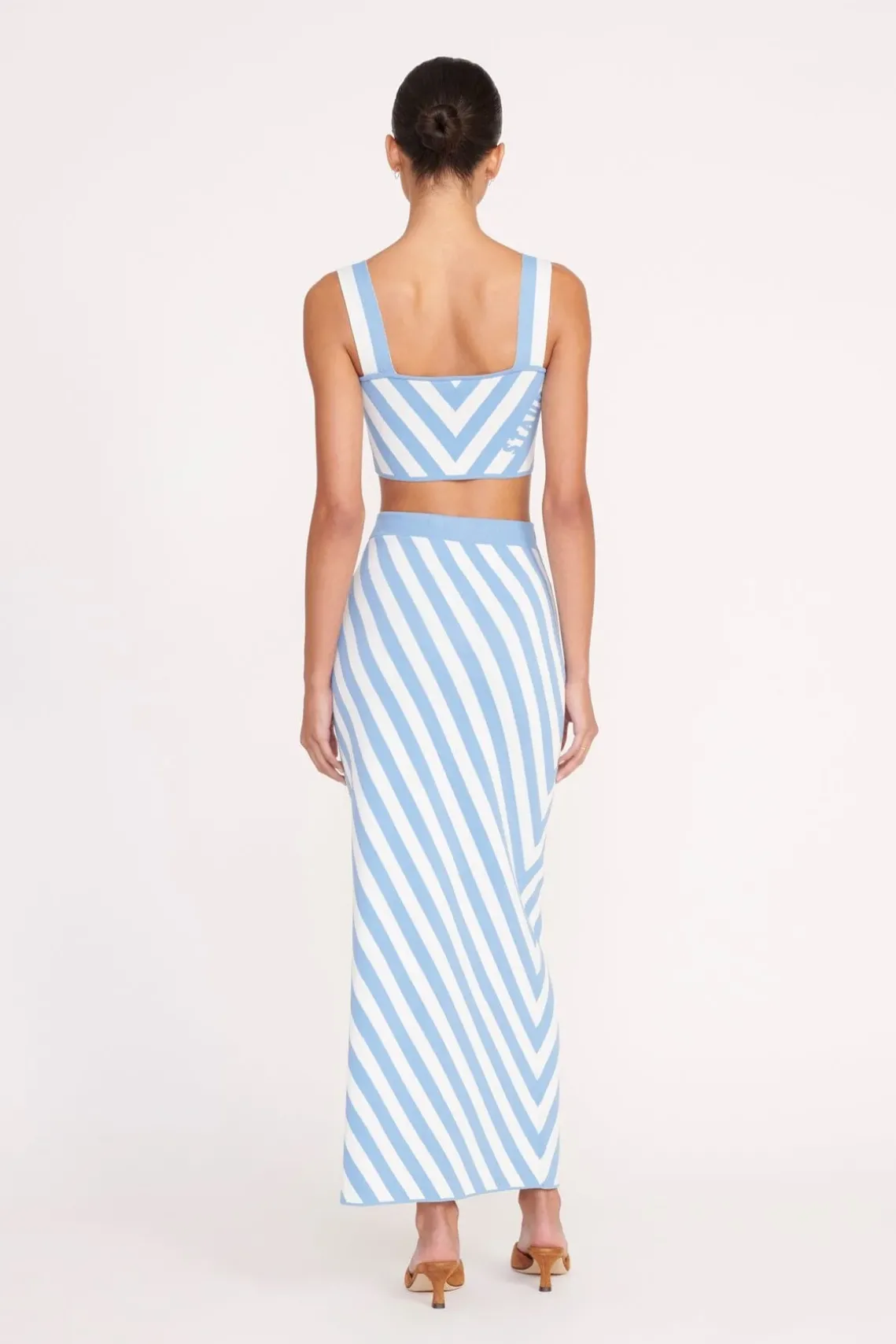 ZOLA TOP BLUE SEASHORE STRIPE